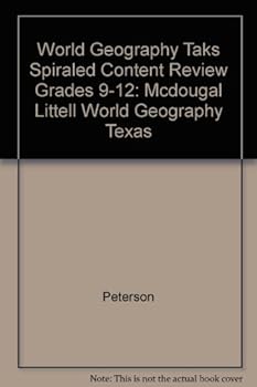 Paperback McDougal Littell World Geography Texas: Taks Spiraled Content Review (Student) Grades 9-12 Book