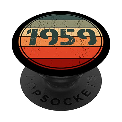 Vintage 1959 cumpleaños Pop Socket divertido 1959 cumpleaños 1959 PopSockets PopGrip Intercambiable