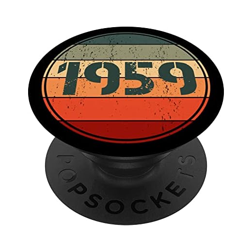 Vintage 1959 cumpleaños Pop Socket divertido 1959 cumpleaños 1959 PopSockets PopGrip Intercambiable