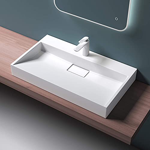 Mai & Mai 50x38x11cm Sink Col19 in matt Anthracite with tap Hole 