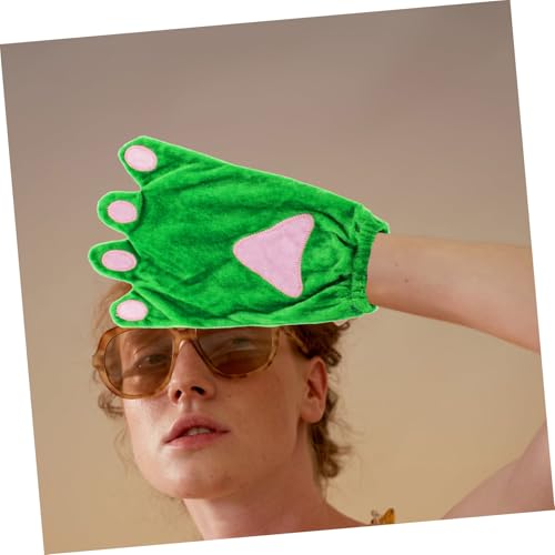 SUPVOX 1pair Frog Paw Gloves for Boys and Girls Animal Costume for Halloween Cosplay and Dress up Fingerless Design for Comfort and Flexibility4