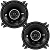 KICKER DSC40 bocinas coaxiales de 4 pulgadas (100mm), 4 ohmios, paquete 4