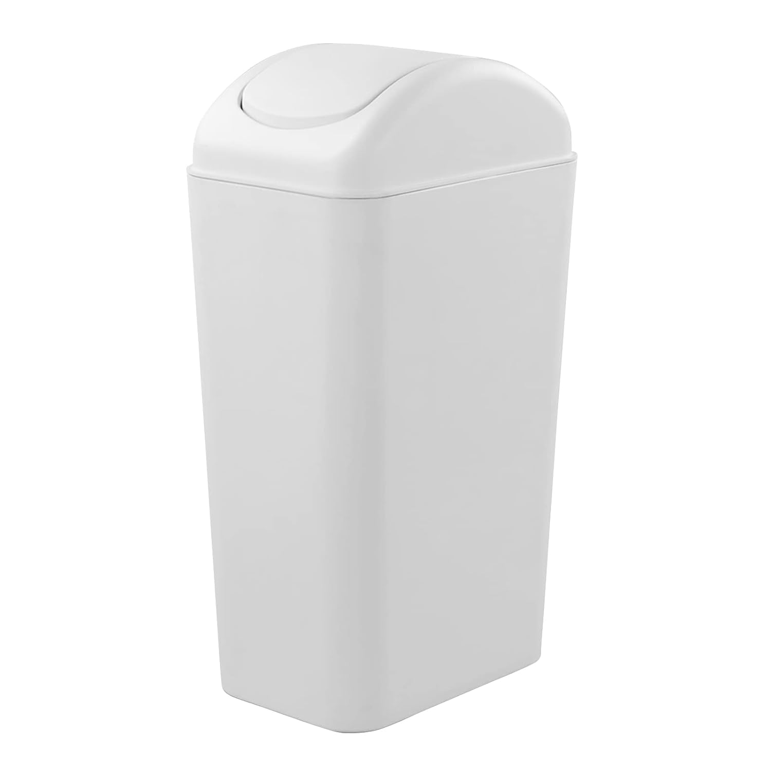 Xyskin 14 Litre Plastic Trash Can, Bedroom Garbage Can with Swing Lid