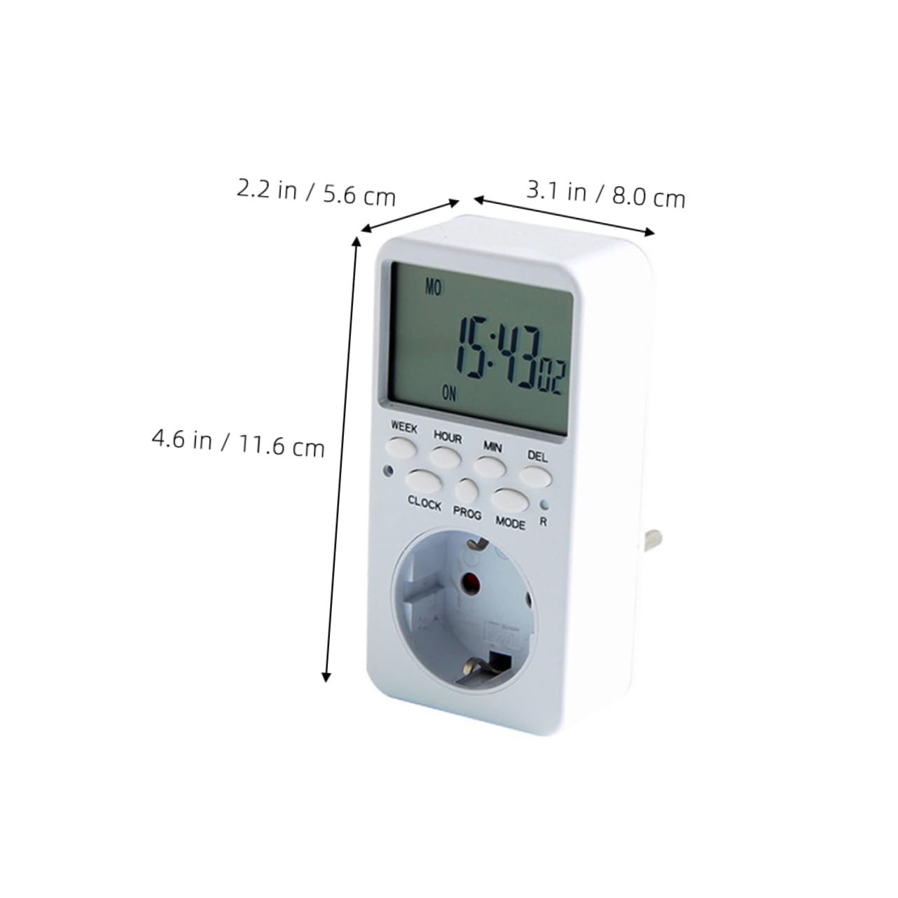 Enchufe Temporizador Digital Programable con Enchufe EU, 16