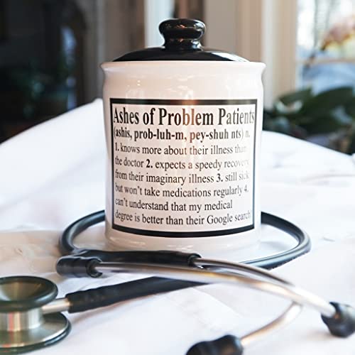 Nurse Doctor Gifts Ashes Of Problem Patients Ceramic Piggy Bank, Candy Jar Gift Idea For Nurses, Doctors, Dentists, Hygienists #TOP4