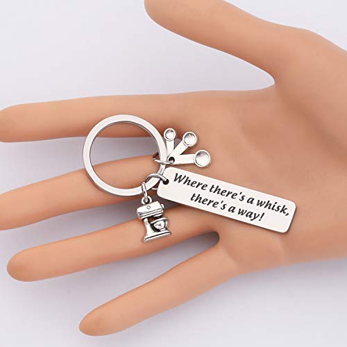 Image of MYOSPARK Baker 'Where There's A Whisk There's A Way' Baking Bracelet Kitchen Gift for Chef Graduation