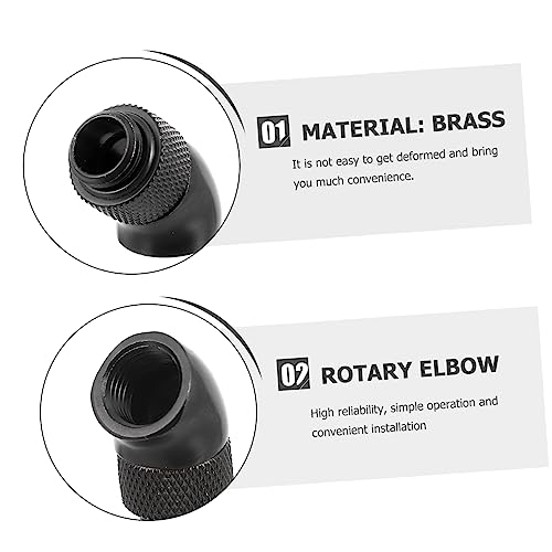 Veemoon 2piezas Adaptador Giratorio De Para Refrigeración Líquida Kit De Conector De Refrigeración Por Agua - imagen 5