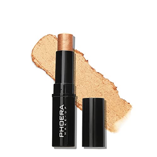 Phoera ® Makeup Shimmer Skin stick Highlighter Contour Concealer Makeup Stick Buildable Cream to Powder formula (403 TROPHY)