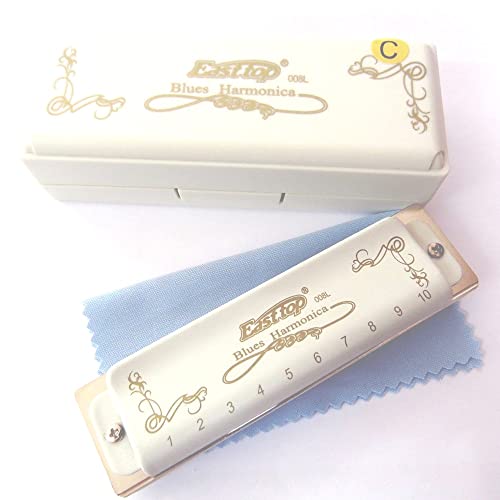 Harmonica Blues harmonica 10 trous diatonic couvercle Blanc transparent acrylique peigne laiton reedplate t008l avec… - Les Beatles, Paul McCartney, John Lennon, RIngo Starr, George Harrison Harmonica Blues harmonica 10 trous diatonic couvercle Blanc transparent acrylique peigne laiton reedplate t008l avec… – Image 7