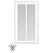 12" X 24 Steel Return Air Filter Grille for 1" Filter - Removable Face/Door - HVAC DUCT COVER - Flat Stamped Face - White [Outer Dimensions: 14.5"w X 26.5"h]