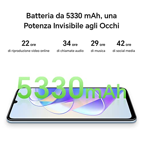 Honor X7a Smartphone 4G 6,745 Pulgadas 4 GB + 128 GB, Cámara Posterior Cuádruple 50 MP Cámara Delantera de 8 MP, Batería 5330 mAh 22.5 W Honor Super Charge, Magic UI 6.1 (basado en Android 12) Silver - Imagen 3