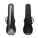 Vetimobato Carbon Fiber Violin Case 4/4 Full Size Strong light Hard Shell Violin Case with Back Strap & 2 Bow holder Violin Box ca. 2kg (Black)