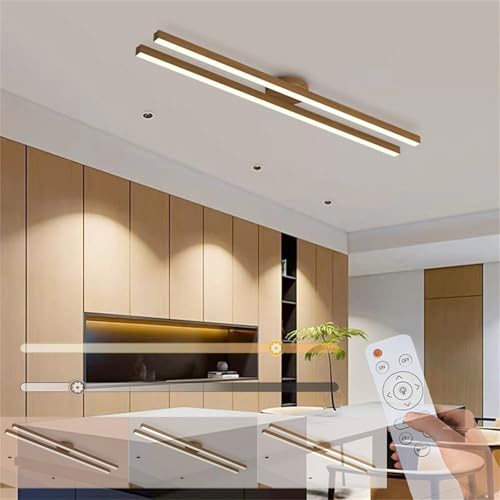 Luminaires de plafond LED en bois pour illuminer vos repas en salle à manger