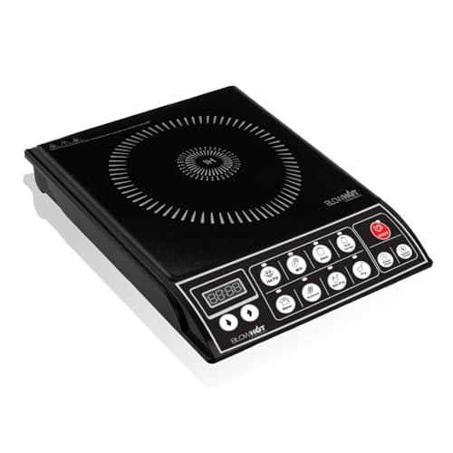 Image of BLOWHOT 2000 Watt A9 Push Control Basic Induction Cook Top 1 Year Warranty (1 Year on Coil, PCB, Fan) (Black)