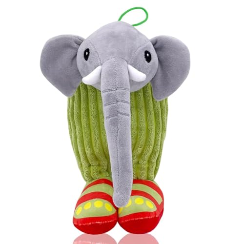 PyrrlicToy Peluche Jouet Animal en Peluche, 25cm Cactus Eléphant Italan Brain Peluche Jouet Animal Poupée Coussin Peluche Cadeau pour Enfants Décoration Plush Doll
