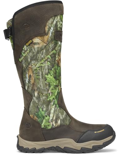 LaCrosse Men’s Venom II Wellington 17” Snake Boots for Men with Flexible Snake Guard, Dry-Core Lining, Supportive EVA Footbed, Traction Lug Outsole, Mossy Oak NWTF Obsession - 12 W