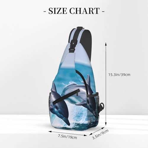 Bolso cruzado para hombre, mochila bandolera deportiva negra miniatura 3