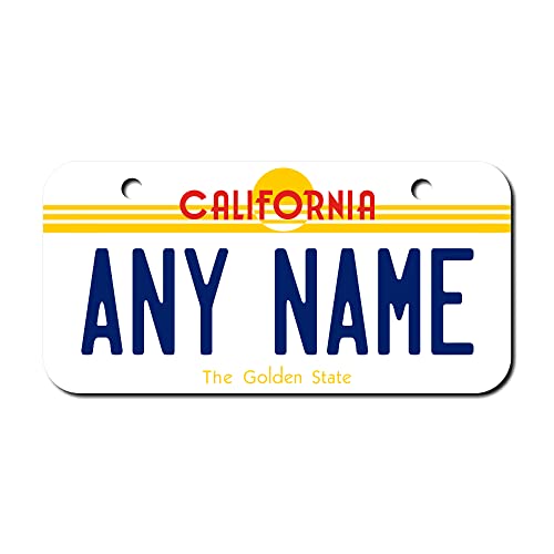 Teamlogo Personalized California Souvenir License Plate - Size 3" X