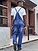 Runcati Men's Denim Bib Overall Ripped Jean Fashion Adjustable Strap Hippie Distressed Jumpsuit