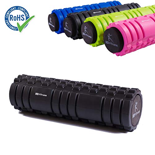HD Fitness 2 en 1 Papel Yoga Faszienrolle con el Rodillo de Masaje núcleo Hueco Que Incluye Eva Superficie 3D Capa de Espuma Mejor Masaje Yoga, RoHS Aprobado