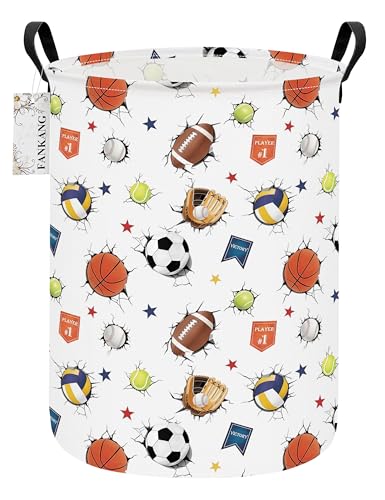 FANKANG Sports Ball Storage Bin Foldable Nursery Basket