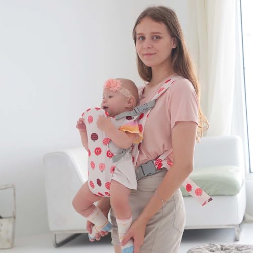 KIYUMI Carrier Portable Newborn Toddler Baby Sling Carrier,Lightweight & Breathabl Hip 4 in 1 Carry Child Infant Sling(8-35lbs),Fruit