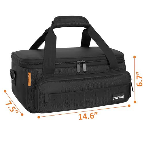 Image of Padded Mixer Carry Bag Fits Behringer X-AIR Series Mixers（ XR12，XR16，XR18）, L 14.6 inch x W 7.5 inch x H 6.7 inch Black