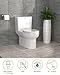 Dcolora One Piece Toilet DC-OPT152 Dual Flush 1.1/1.6 GPF Elongate Design,With Soft Closing Seat and Comfort Height, 28.5 x 15.7 x 27, Glossy White
