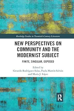 Buy New Perspectives on Community and the Modernist Subject — BookShops.in