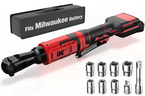 3/8 Inch Cordless Ratchet Wrench, for Milwaukee M18 Battery,