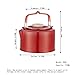 Yiju Camping Kettle Tea Pot Coffee Pot 1.1 L Cookware Lightweight Tea Kettle Teapot for Travel Climbing Outdoor Backpacking Hiking, Red