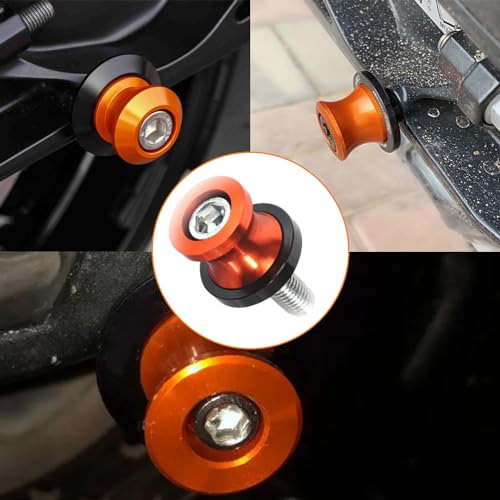 Gloryit M8 Schwingenadapter Ständer,Schwinge Ständer, 2 Stück Universal Montageständer Motorrad für Lifting Pin Screw Rear Sliders,M8 Schwinge Ständer Duke 125 200 250 390 690 790 890 Motorradständer