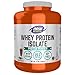 NOW Sports Nutrition, Whey Protein Isolate, 25 G With BCAAs, Creamy Chocolate Powder, 5-Pound