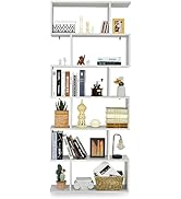 BHG Libreria pieghevole multifunzionale vintage, senza montaggio, scaffale per piante per casa e ufficio (fuoco, 5 ripiani