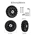 Replacement Suitcase Wheels for Luggage Trolley – 2-Pack Plastic Rolling Luggage Caster Wheels, Wear-Resistant & Quiet, Fits Most Suitcases (77mm/80mm/97mm Diameters)（80mm*29mm）