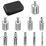 Diamond Drill Bits with PU Case 10PCS Diamond Tile Hole Saw for Pots Bottles Glass Ceramic Porcelain