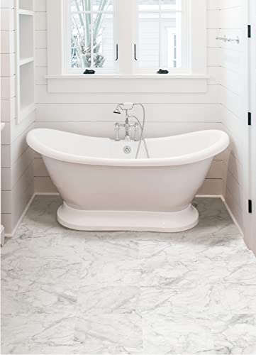 FloorPops Cameron Peel & Stick Floor Tiles, White - Thumbnail 3