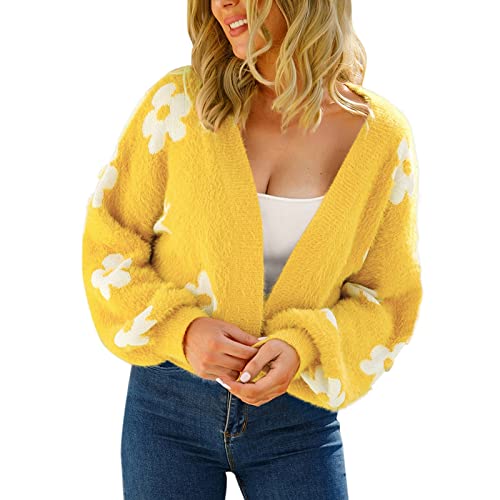 Manteau d'hiver pour femme idéal pour vos sorties quotidiennes en coupe ample jaune S