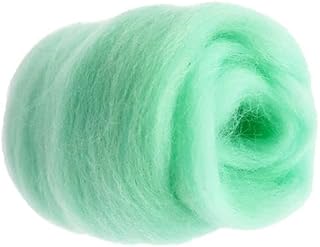 ARTISOUL® 6x10g Handmade Wool Top Fibre Roving for Needle Felting Materials Light Green | Roving Wool & Fibers | Spinning & Felting | Needlecrafts & Yarn