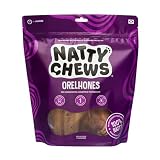 Mordedor Orelha Bovina Natural Desidratada Orelhones Natty Chews Para Cães - 3 Unidades