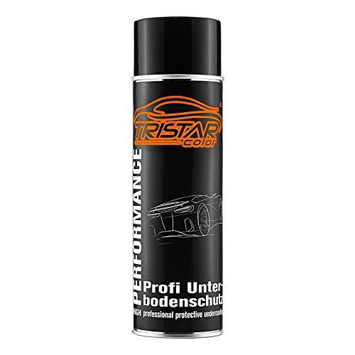 TRISTARcolor Protection de Bas de Caisse Protection Contre Les gravillons Base de résine synthétique Caoutchouc Noir 0,5 Litre