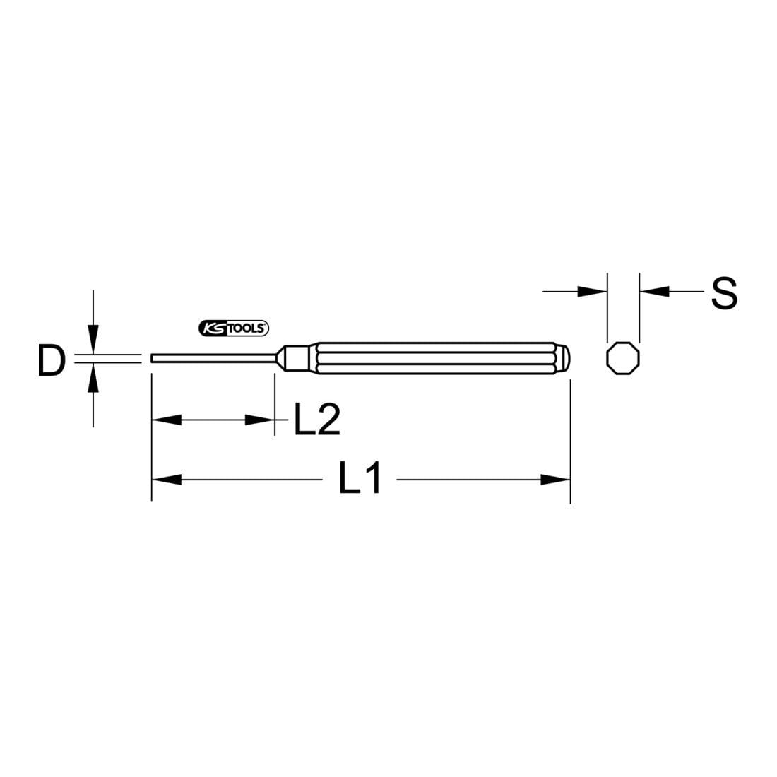 Cacciaspine KS Tools 3mm Ottagonale - Utensile Professionale In Cromo-Vanadio - Foto 4