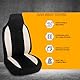 Adunsiaoto 9 Stücke Universell Einsetzbarer Sitzbezug, Autositzbezüge In Premium Design, Ideale Passform & Perfekter Schutz Für Alle Autositze, Auto-Sitzauflage, Auto Sitzbezug Sets(Beige)