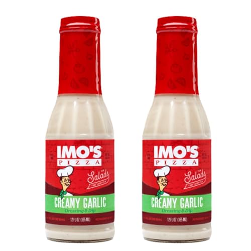 Imo's Pizza Creamy Garlic Dressing and Dip, 12 Fl Oz,