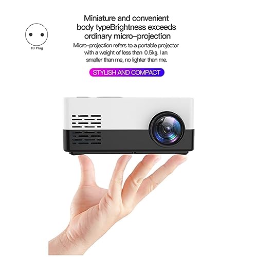 Mkcavne Mini Beamer Audio Video Fit voor thuisbioscoop, 480 x 360 pixels, 1080P, ondersteunt USB EU-stekker - Image 6