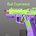 Dreamplay Shell Ejecting Toy Gun, Automatic Pull Back Action Shooting Games Education Model Toy for Kids Gifts