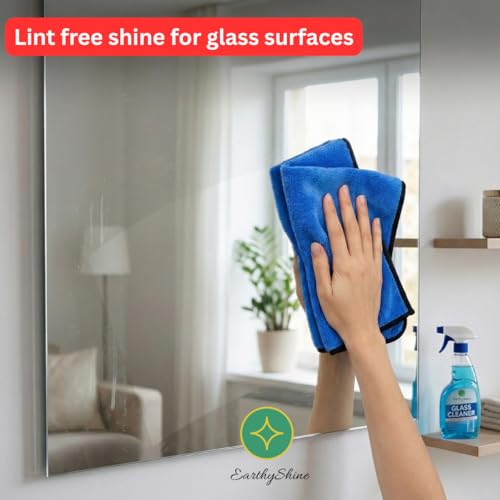 Image of Microfiber Cloths for Home Cleaning - Thick, Reusable & Lint-Free | for Kitchen, Dusting, Glass, Furniture & Other Surfaces (600 GSM, 40X40cm Pack of 3)