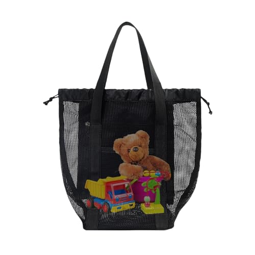 Genérico Pequeña Bolsa de Playa,Tote de Playa para Almacenamiento de Compras | Bolso Ligero para Gimnasio Viajes Piscina Organizador Ropa Protector Solar
