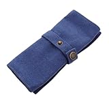 ULTECHNOVO Borsa Porta Cinturino per Orologio in Tela Lavabile, Rotolo Organizer da Viaggio Sottile Capacità Fino a 5 Orologi, Custodia per Orologi da Viaggio Elegante e Salvaspazio