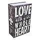 Diversion Book Secret Safe 2 Keys Kleiner versteckter Safe Sicherheitsbox Tragbarer Wörterbuch-Lock-Box Safe für Bargeld, Schmuck, Reisepass und andere Wertsachen, Wörterbuch Geheime Safe Can (LOVE)